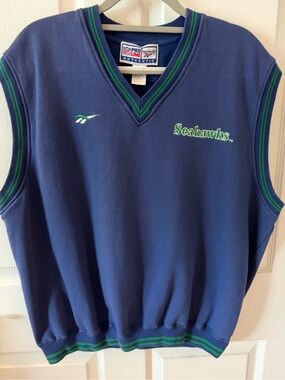 Seattle Seahawks vintage LOGO vest Men’s NFL XL